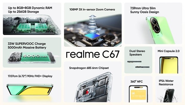 realme lansează oficial modelul C67 în România