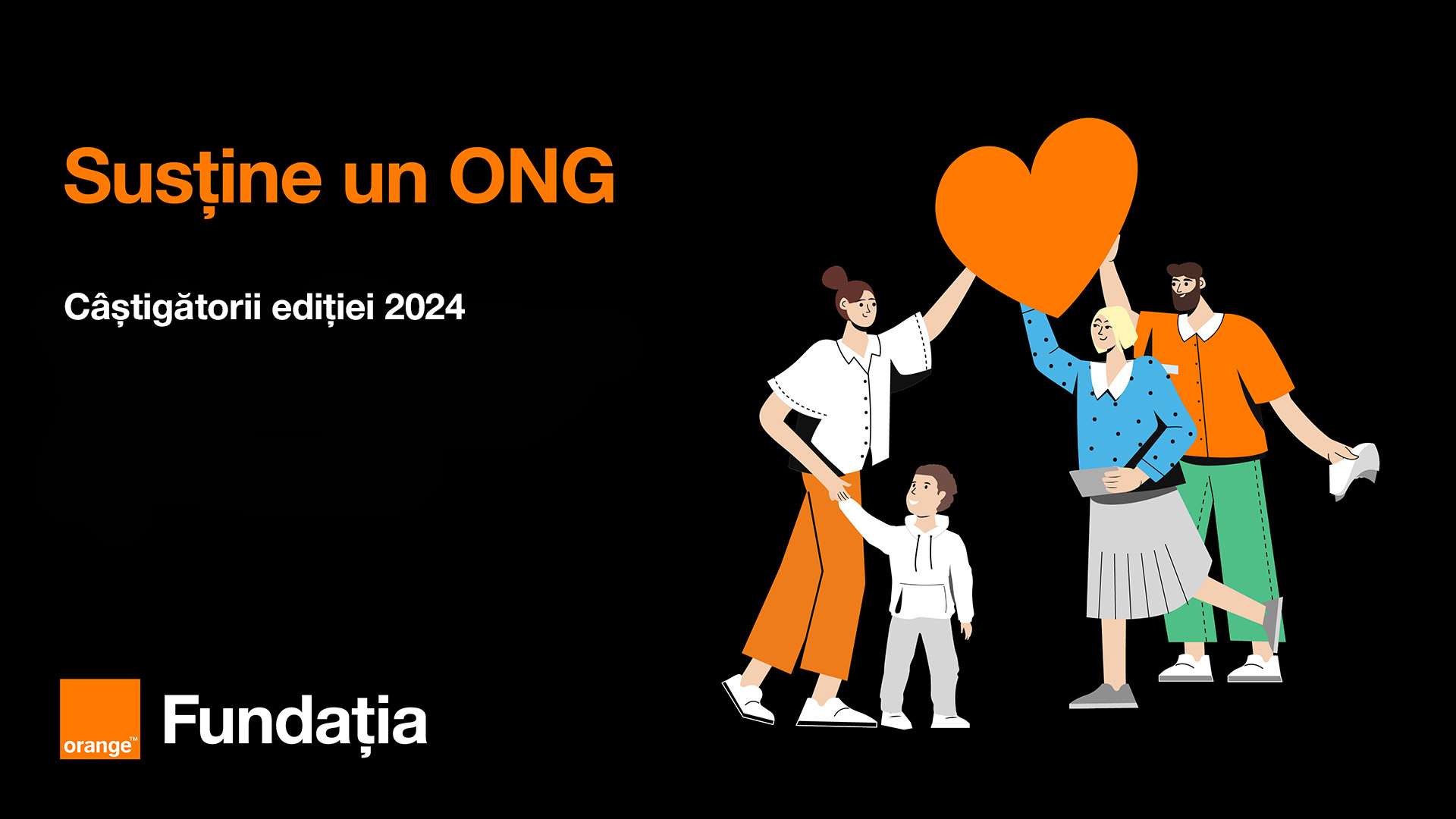 Fundația Orange alocă 130.000 de euro în cadrul programului „Susține un ONG”