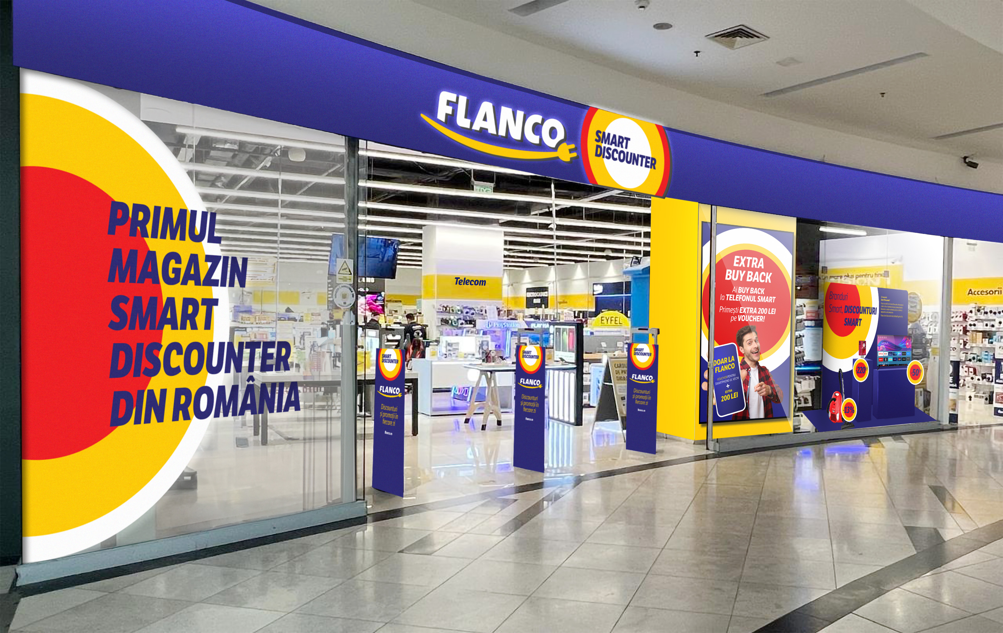 Flanco ajunge la 10 magazine Smart Discounter  odată cu redeschiderea locației din Pitești Bradu