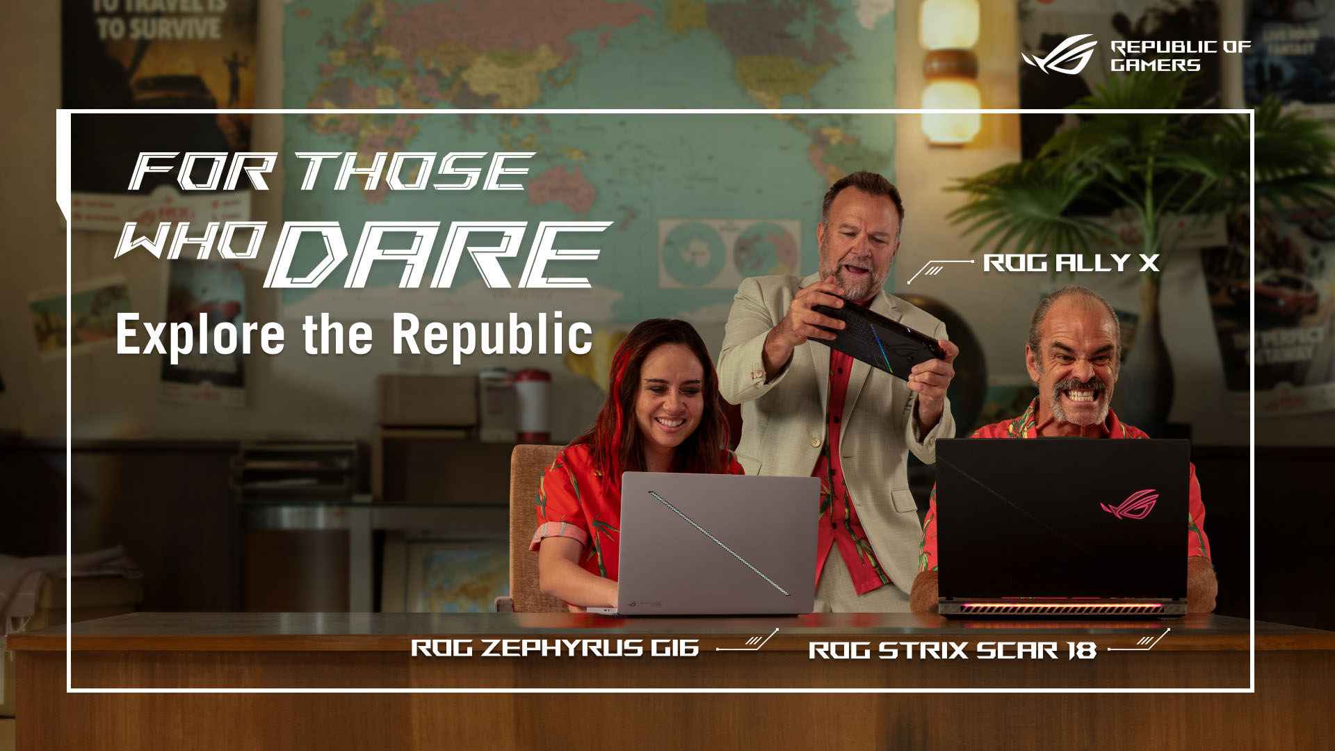 ASUS ROG prezintă agenția ROG Travel printr-un videoclip cu actori vocali legendari