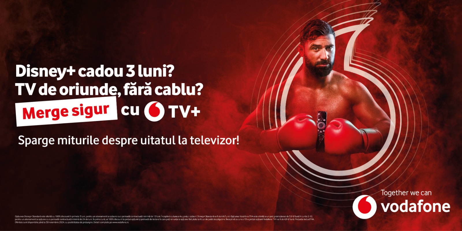 Vodafone reinventează televiziunea digitală: colaborare exclusivă cu Disney și noul serviciu Vodafone TV+