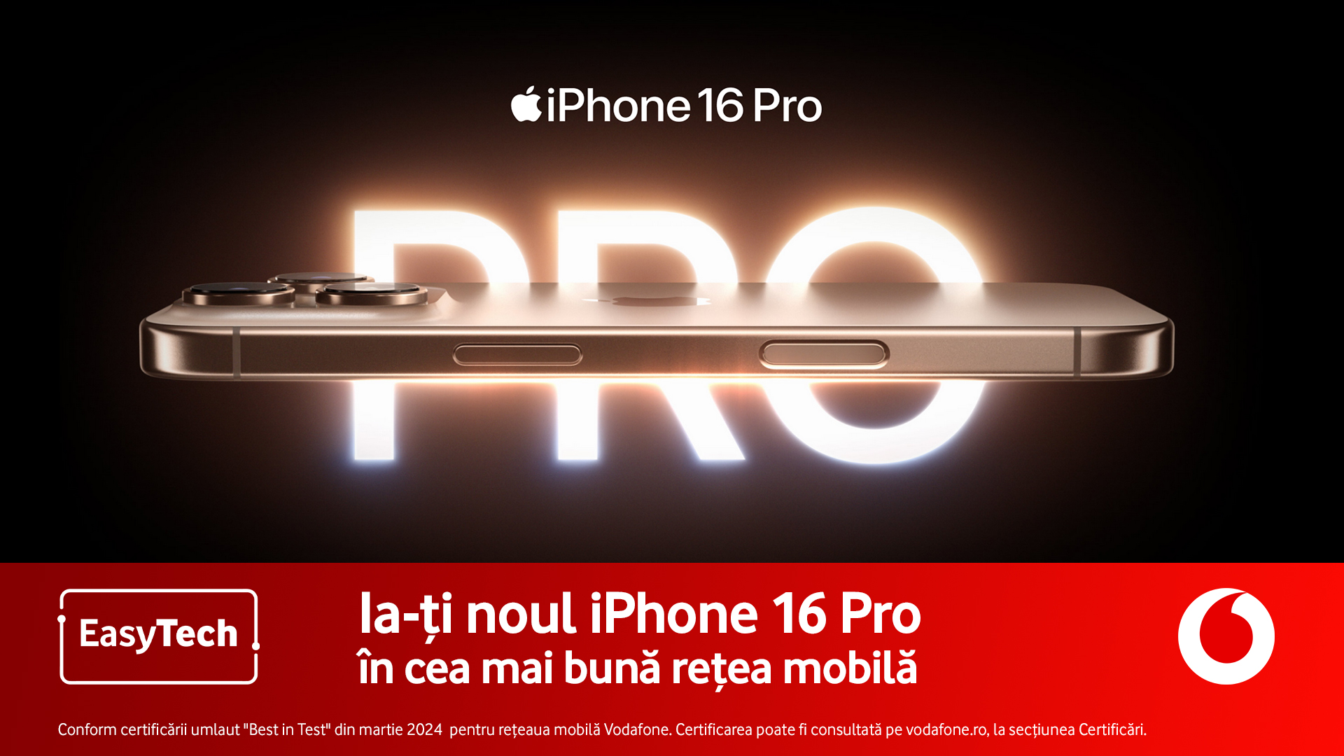 iPhone 16, in oferta Vodafone Romania