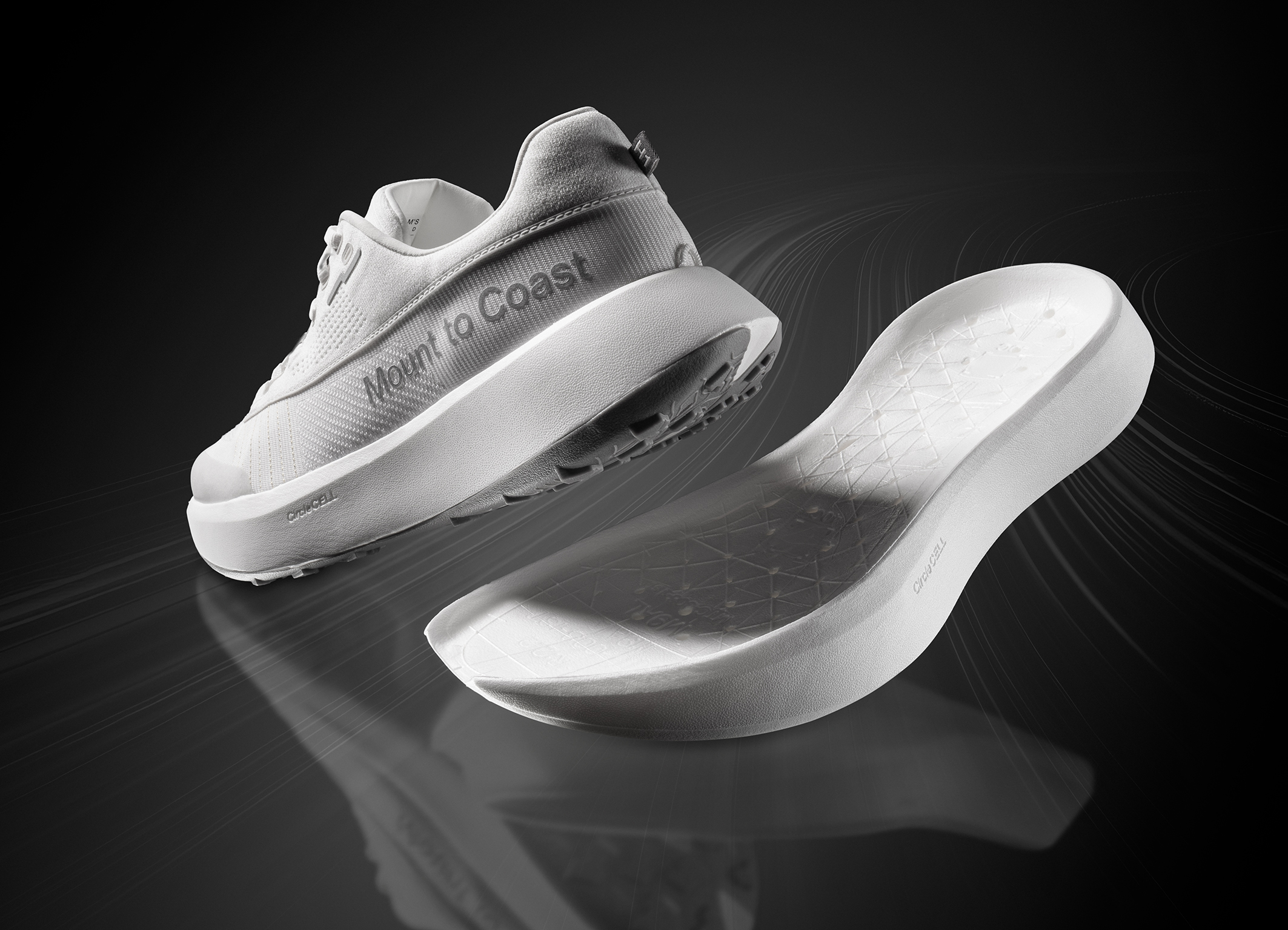 Erste Laufschuh-Zwischensohle auf Basis von ecoflex® BMB / First running shoe midsole based on ecoflex® BMB