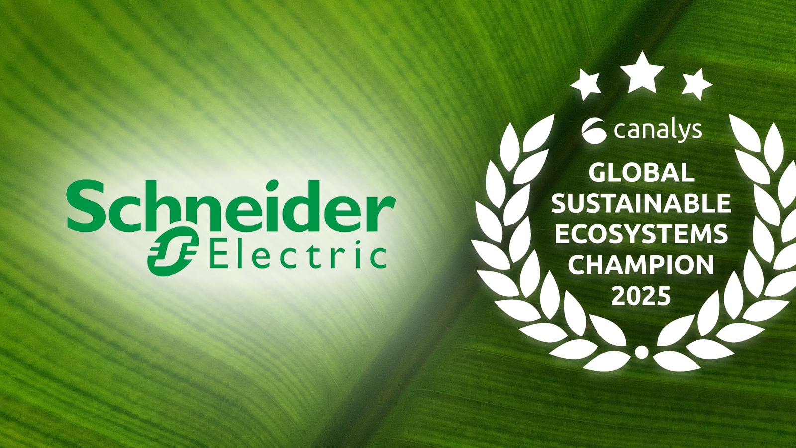 Schneider Electric Once Again Recognized as Top Ranked Sustainability Leader in the Canalys Sustainable Ecosystems Leadership Matrix