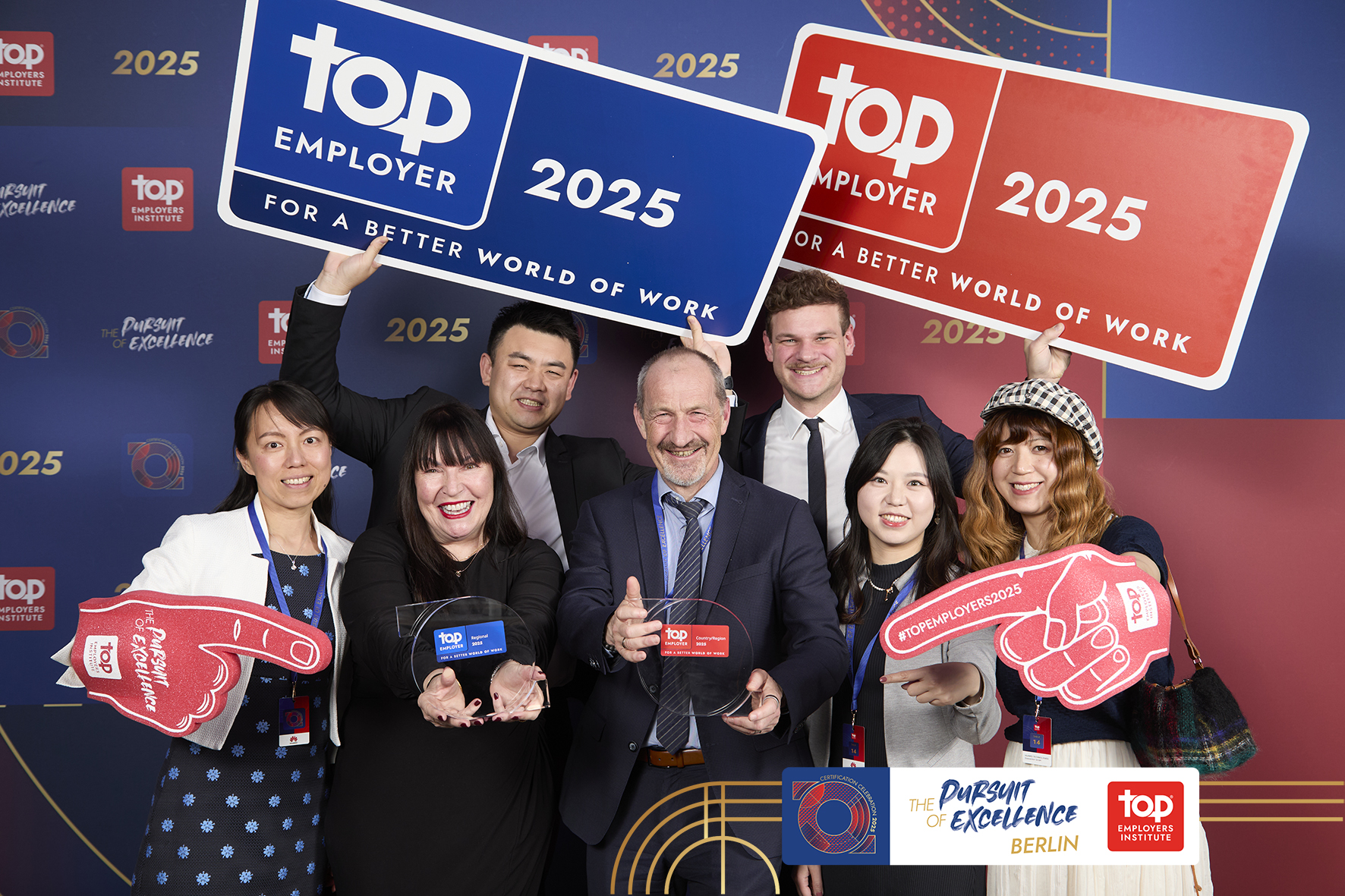 Top employer award group photo