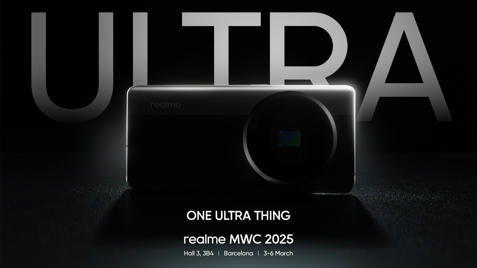 realme va prezenta un telefon cu cameră foto cu senzor ultra-large la MWC 2025