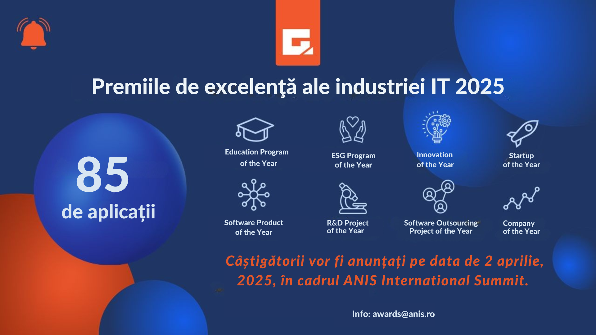 85 de aplicații și un juriu de prestigiu pentru „Premiile de excelență ale industriei IT”